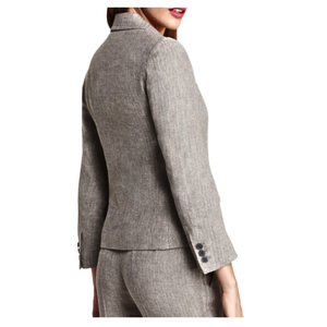 Blazer Clásico para Mujer, Estilo Ejecutivo, Cierre de Botón, Tela de Lana Peinada, Transpirable y Antiarrugas, para Trajes de Mujer - Product Image 4