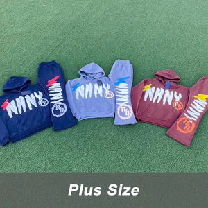 New Arrival Puff Printing Elegant Tracksuit for Women USA Size Pullover flare sweatpants <b>full</b> <b>zip</b> <b>up</b> <b>hoodie</b> tracksuit - Product Image 6