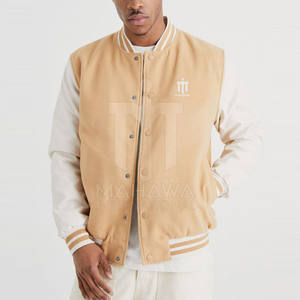 Veste d'hiver sur mesure pour homme, style Letterman, col montant, logo frontal, écologique, respirante, séchage rapide, qualité supérieure pour l'automne - Product Image 1