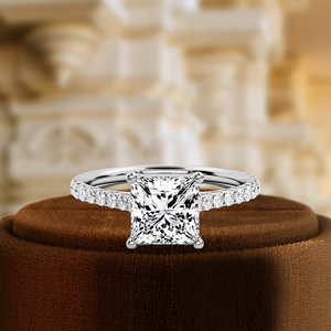 Anillo de compromiso de oro sólido de 14K y 18K con promesa susurrada, joyería fina, banda de Boda nupcial personalizada para mujer - Product Image 5