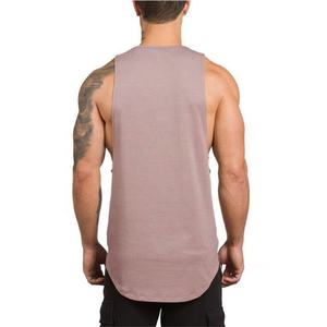 Venta al por mayor 100% algodón sin mangas de los hombres gimnasio entrenamiento camiseta transpirable Fitness deporte camisa para Casual Culturismo - Product Image 3