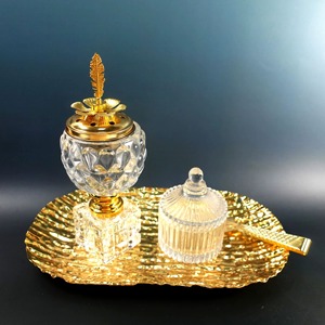 Quemador de incienso Gulf, quemador Bakhoor, quemador de incienso árabe de forma redonda de Metal, calidad lujosa - Product Image 4