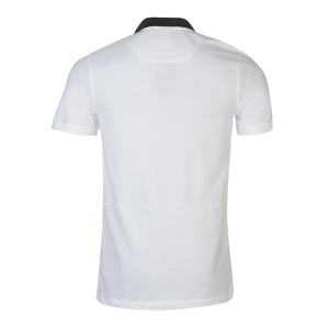 Polo de golf respirant blanc pour homme, extensible et à séchage rapide, idéal pour l'été – Vêtements de sport courts personnalisables pour homme BY HI - Product Image 4