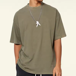 T-shirt d'été en coton délavé pour hommes Logo personnalisé Casual Street Style Blank Acid Wash Short Sleeve T-shirt pour hommes DDP Shipping - Product Image 2