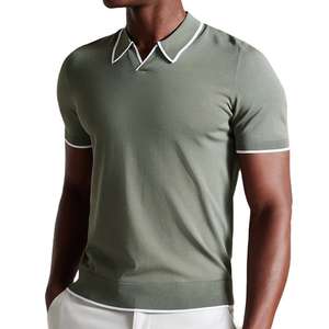 Manches courtes personnalisées de haute qualité pour Polo T-Shirt Vente en gros Tissu tricoté unisexe Motif solide du Pakistan - Product Image 1