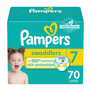 For Swaddlers Active Baby Diapers-<b>Size</b> <b>7</b> 70 Count Enormous Pack with Leak Guard Soft Breathable Absorption & Printed Design - Product Image 3