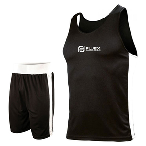 Uniforme de championnat de boxe personnalisé Kick Boxing Vest & Shorts pour hommes Ensemble de boxe unisexe de qualité supérieure - Product Image 2