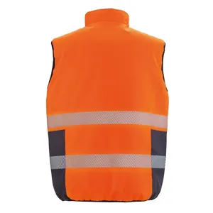 Chaleco de Seguridad Reversible Personalizado con Acolchado Suave y Adhesivos Reflectantes y Luces para Uso Promocional - Product Image 5