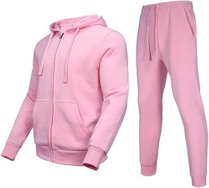 New Trendy <b>Winter</b> Printed Unisex Tracksuit Set with Hoodie High Quality Polyester/Cotton Material - Product Image 1
