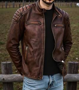 เสื้อแจ็คเก็ตผู้ชายหนัง PU คุณภาพสูง ดีไซน์ทันสมัย สไตล์ลำลอง มีกระเป๋าหลายช่อง  สามารถปรับแต่งดีไซน์ได้ - Product Image 3