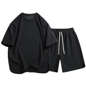 Pantalones cortos de entrenamiento para correr personalizados para hombre, chándal, conjunto de verano, conjunto de pantalones cortos, conjuntos de dos piezas de verano para hombre - Product Image 1