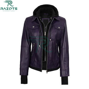 Nouvelle arrivée 2025 Veste en cuir pour femmes Veste en cuir de luxe - Product Image 3