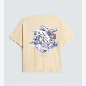 Camiseta de Manga Corta con Cuello Redondo 100% Algodón Personalizada para Hombre con Tela Transpirable Ecológica Servicio OEM/ODM Ropa Casual - Product Image 2