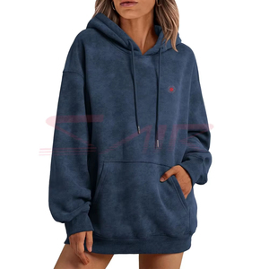 Sweat-shirts surdimensionnés pour adultes avec logo personnalisé, vêtements d'hiver, sweat-shirts surdimensionnés de couleur unie - Product Image 4