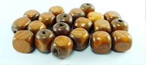 ลูกปัดไม้ฟอสซิลขนาดเล็ก12เม็ดลูกปัดไม้สีและลูกปัดไม้ที่มีรูปร่างแบบกำหนดเองและขนาดผลิตด้วยมือสินค้าอินเดีย - Product Image 6