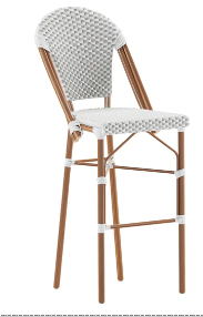 Nouvellement Design Tabouret De Bar Chaise Haute Rétro Bar Comptoir Chaise Restaurant Pubs Portable Chaise De Bar Avec Dossier Bas Repos - Product Image 4