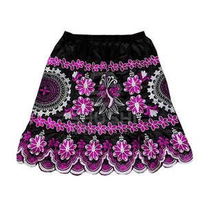 Falda Midi Informal de Mujer al por Mayor, Personalizada, de Cintura Alta, con Bordado de Patchwork, 100% Algodón, Ecológica, Transpirable, Tallas Personalizadas - Product Image 2