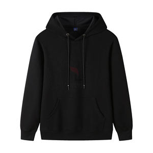 Sudadera con capucha de forro polar para hombre, de peso pesado, con bordado personalizado, estilo urbano, corte regular, cálida para otoño, anti-bolitas - Product Image 2