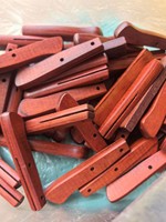 Manches de couteau en bois personnalisées OEM, poignées de couteau en bois dur naturel pour couteau de chasse, couteau à lame fixe, couteau pliant, pièces de bricolage