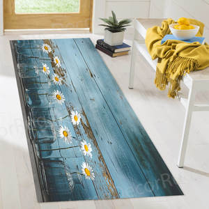 Alfombras de Regalo para Amantes de las Margaritas, Alfombra Estampada, Alfombra de Flores, Alfombras Florales, Alfombra Delgada No Tejida - Product Image 1