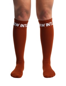 Chaussettes de musculation unisexes extra confortables à compression, tissu respirant de haute qualité, design personnalisé, pour les powerlifters et les strongmen, hauteur genou - Product Image 2