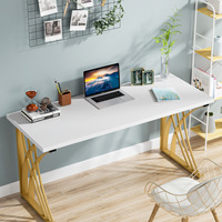 Bureau d'étude moderne en bois blanc doré, prix de gros, table d'ordinateur convertible pour adultes