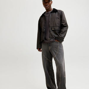 กางเกงยีนส์เอวสูงทรงสบายสำหรับผู้ชาย สไตล์ลำลอง กางเกงยีนส์ทรงหลวมแบบวินเทจสำหรับผู้หญิง กางเกงขากว้างสไตล์สตรีทแวร์ลำลอง รับผลิตแบบ OEM - Product Image 6