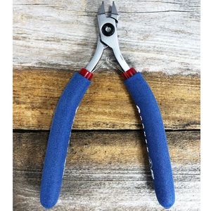 Tronex 747 Alicates de punta de cadena de acero inoxidable con mango azul, agarre ergonómico largo, herramienta profesional de precisión para hacer anillos y joyería - Product Image 5