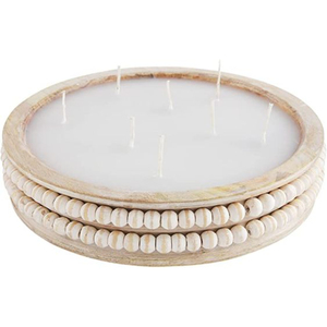 Vase à bougie en bois de teck élégant, design artisanal de luxe, idéal pour la décoration de table et la décoration de la maison - Product Image 6