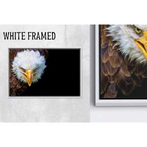 Obra de arte impresa en lienzo con diseño de puesta de sol abstracta y elegante, decoración moderna para el hogar, lienzo con marco blanco, 1 pieza - Product Image 1