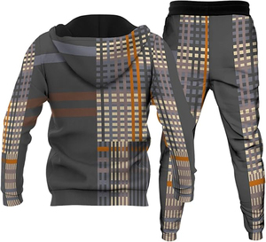Nouveau Survêtement Unisexe 100% Coton Brodé 2025 – Tenue d'Hiver Respirante pour Jogging et Entraînement, Coupe Classique, Style Streetwear avec Capuche et Poches - Product Image 3