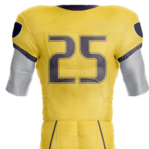 Uniforme de fútbol americano de manga corta con estampado personalizado para hombres con nombre y números de jugador de equipo - Product Image 6