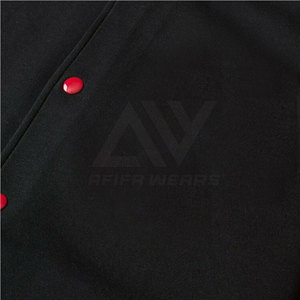 Chaqueta Universitaria Letterman 2024 para Hombre, 100% Algodón, Diseño de Logotipo Personalizado, Cuello Alto, Estilo Urbano, Resistente al Viento y Transpirable - Product Image 3