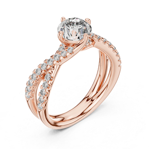 Anillo de Oro Amarillo de 14K con Diamante Cultivado en Laboratorio para Mujer |   Compromiso y Boda |   Joyas Chapadas en Oro para Uso Diario |   Diamante Cultivado Nuevo - Product Image 5