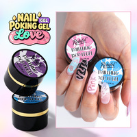 Robifel Private Labels Magic Poking Nail Art Gel 3D Sculpting Gel Classic Nail Poke Gel Polish Organic Nail Polish