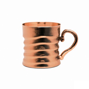 Mule de mosquée en cuivre antique Tasse à bière fabriquée à la main en céramique pure pour vin et moscou Mule par des mules en cuivre - Product Image 3