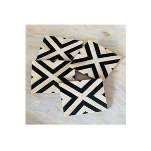 Best-Selling Personalized Geometric Square <b>Coasters</b> Aaliyan Impex Top Artisan Kitchen Party Mat/Pads <b>Set</b> Top Selling - Product Image 1