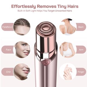 Mini rasoir électrique rechargeable à lame unique, épilateur facial indolore pour femmes, pour l'épilation des lèvres et du menton - Product Image 4