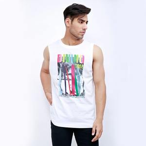 Débardeur décontracté 100% en coton pour hommes, débardeur à dos nageur, respirant, pour l'été, fitness, musculation, style quantité minimale de commande bas, tricoté - Product Image 1