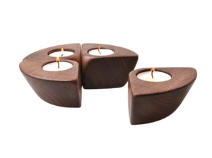 Best Selling Natural Bark Wooden Candle Holder Factory Price Hot Selling High Quality Wood Candle Holder Wedding Holder Made - Product Image 6