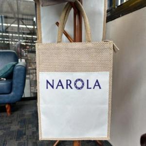 Premium Wholesale Eco Friendly Laminated Jute Tote Bags Custom Logo <b>Burlap</b> Shopping Bags Advertising Supplier - Product Image 1