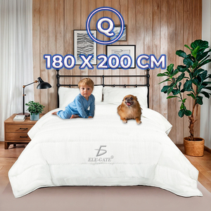 Lussuoso Copriletto Trapuntato Bianco, Elegante Ricamo in Poliestere, Personalizzabile, Morbido, per Letti Singoli, Matrimoniali e King Size, per Casa e Hotel - Product Image 3