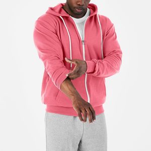 เสื้อฮู้ดซิป ผ้าฝ้าย 100% ซับในผ้าฝ้าย ล้างสีแบบสโตนวอช พิมพ์ลายดิจิทัล ปักลาย 3 มิติ - Product Image 1