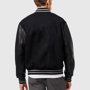 Vestes pour hommes Varsity Coat Manches en cuir véritable et laine mélangée Letterman Vestes pour hommes College Varsity Veste XS-5XL pour hommes - Product Image 5