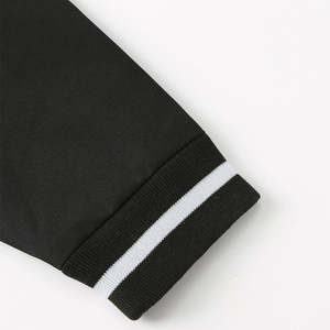 Veste de baseball personnalisée pour homme avec col montant, logo frontal, manches en laine et polyester - Product Image 3