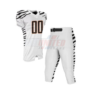 Uniforme de football américain haute performance pour hommes adultes, couleurs personnalisables, manches courtes, respirant, protection UV, 100% polyester - Product Image 4