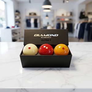 Billes de billard Diamond - Ensemble Carom Ultra-C 3 coussins 61,5 mm |   Ballon officiel PBA |   Fabriqué en Corée |   Résine phénolique - Product Image 1