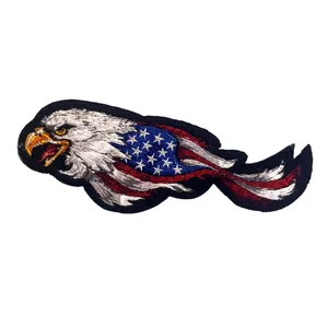 Высокое качество Орел американский флаг на заказ Утюг На вышивке патч