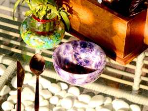 Cuenco de orgonita de cristal curativo de amatista púrpura Chevron de sueño Natural tallado a mano, bandeja de decoración del hogar con piedras preciosas, plato para Chakra Love - Product Image 2