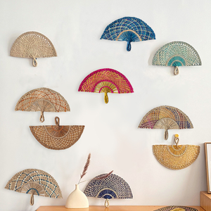 Ventilador de pared de algas marinas rústicas 2024, superventas, colgador bohemio de granja, encantador colgante de pared de algas marinas, decoración artística de pared - Product Image 3